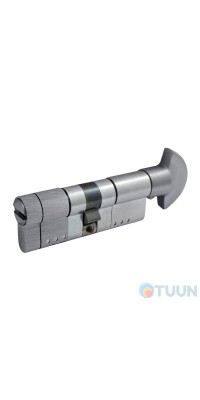 Цилиндр Securemme 322TPCS51511X5 К22 50/50 мм 5кл +1 монтажный ключ/ручка матовый хром