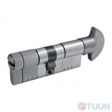 Цилиндр Securemme 322TPCS51511X5 К22 50/50 мм 5кл +1 монтажный ключ/ручка матовый хром