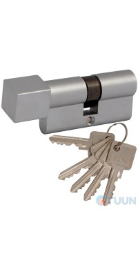 цилиндр RDA 35/35мм англ. 70мм 5кл квадратный эт. матовый хром