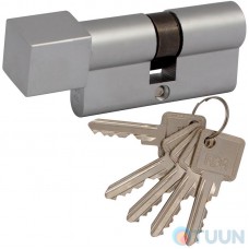Циліндр RDA 35/35мм англ. 70мм 5кл квадратний пов. матовий хром