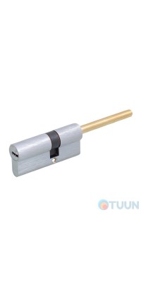Cylinder Securemme 3200QCS30301X5 K2 30/30 mm 5cl +1 mounting key, with rod, matte chrome