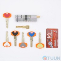 Cylinder Securemme 361BPCS4545115 K64 45/45 mm 5cl +1 key