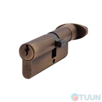 Цилиндр дверной Cortellezzi Primo 117F 45x35 ключ/поворотник, античная бронза