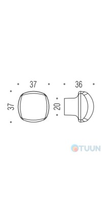 Cylinder handle PB09 chrome