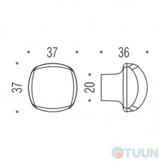 Cylinder handle PB09 chrome