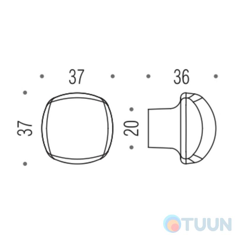 Cylinder handle PB09 chrome