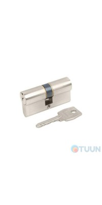 AGB Art. C630160545 Cylinder English 60 mm nickel.. / With offset in one direction