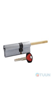 Cylinder Securemme 3200QCS30451X5 K2 30/45 mm 5cl +1 mounting key, with rod, mat. chrome