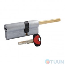 Цилиндр Securemme 3200QCS30451X5 К2 30/45 мм 5кл+1 монтажный ключ, со штоком, мат