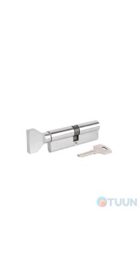 Cylinder "ВRUNO" 45/45mm Z hole 90mm 5 cl rotatable chrome
