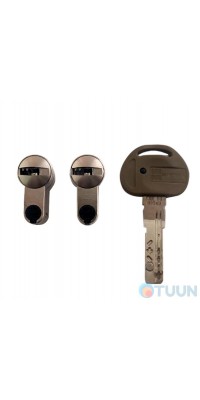 Mottura Art.98CM2CC0C39C5 комплект напівтіл циліндра C39 + 5 ключів
