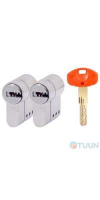 Securemme 3600UCS2727115 Комплект пів тіл циліндра 5кл+1монтажный ключ мат.хром