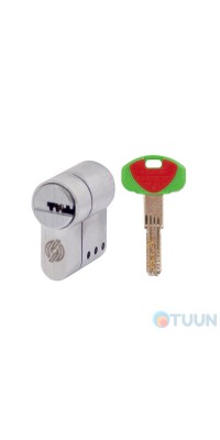 Securemme 3220UCS27XX1X5 K22 Cylinder half body 5cl + 1 mounting key mat.chrome