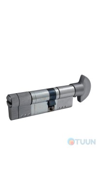 цилиндр Securemme 3220PCS35551X5 К22 35/55 мм 5кл+1 монтажный, ручка/ключ мат. хром