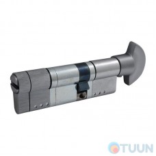 цилиндр Securemme 3220PCS35551X5 К22 35/55 мм 5кл+1 монтажный, ручка/ключ мат. хром