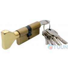 Cylinder Iseo 885930607.85 brass flat / handle with anti-drilling