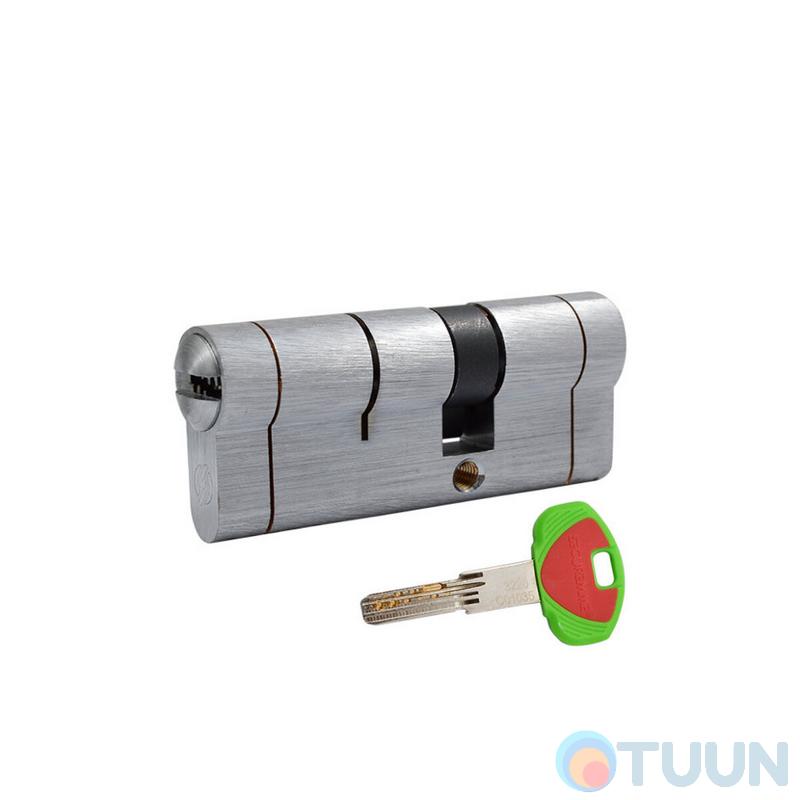цилиндр Securemme CS30451X5 К22 30/45 мм 5кл+1 монтажный ключ, мат. хром
