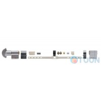 Securemme K1 cylinder 50/45 mm key/handle 5cl + 1 mounting mat chrome