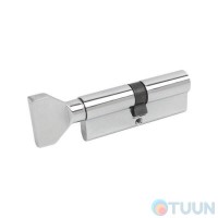 Cylinder BRUNO SECURITY CP 40/40mm las. 80mm 5cl flat. rot. chrome