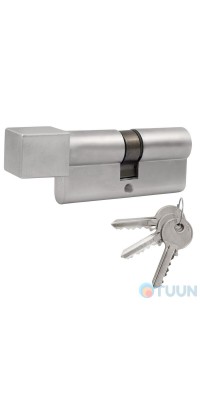 Cylinder Cortellezzi Primo 117 SQ 35x35 key/square turn. matte chrome