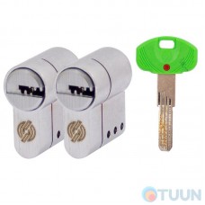 Securemme 3220UCS27271X5 Комплект полутел цилиндра 5кл+1монтажный ключ мат.хром