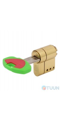 Securemme 3220UOL27271X5 Set of half cylinder bodies 5cl+1 mounting key brass half lat