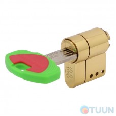 Securemme 3220UOL27271X5 Комплект полутел цилиндра 5кл+1монтажный ключ латунь пол лат