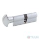 цилиндр Securemme 3200PCS40401X5 К2 40/40 мм 5кл +1 монтажный ключ/ручка мат.хром