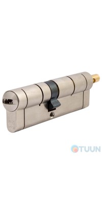 Цилиндр дверной Mottura C55D515101 41/51 мм, лазерный ключ, под поворотник, 5 ключей, никель матовый