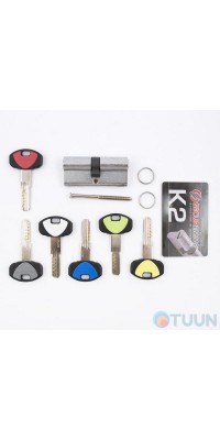 Cylinder Securemme 3200CCS35351X5 K2 35/35 mm 5cl +1 mounting key mat.chrome