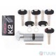 цилиндр Securemme 3200PCS50401X5 К2 50/40 мм 5кл +1 монтажный ключ/ручка мат.хром