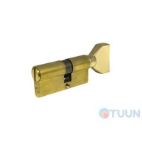 Циліндр STV 34/34мм 68мм плоск.повор латунь вж без ключів