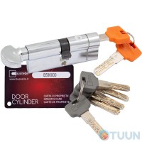 Buonellé cylinder B10CP5050CPX7 50/50 mm key / turn signal, 5 keys + 2 assembly keys, chrome