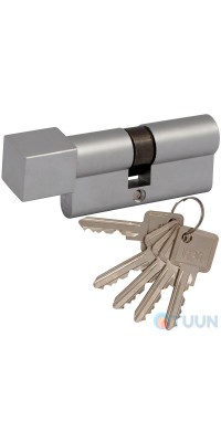 цилиндр RDA 30/38мм англ. 68мм 5кл квадратный эт. матовый хром