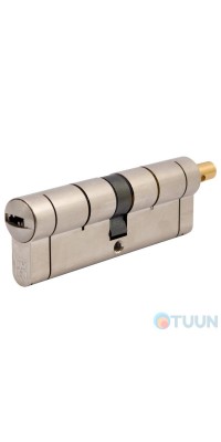 Цилиндр дверной Mottura C55F464601 46/46 мм, лазерный ключ, под поворотник, 5 ключей, никель матовый