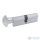 Цилиндр Securemme 3200pcs45451x5 К2 45/45 мм 5кл +1 монтажный ключ/ручка мат.хром