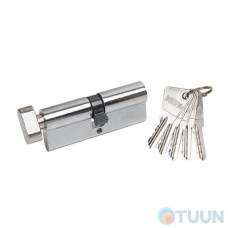 Cylinder "ВRUNO" 40/40 mm Z English 80mm 5-way rotary. chrome
