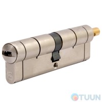 Door cylinder Mottura C55F515101 51/51 mm, laser key, turn signal, 5 keys, matte nickel