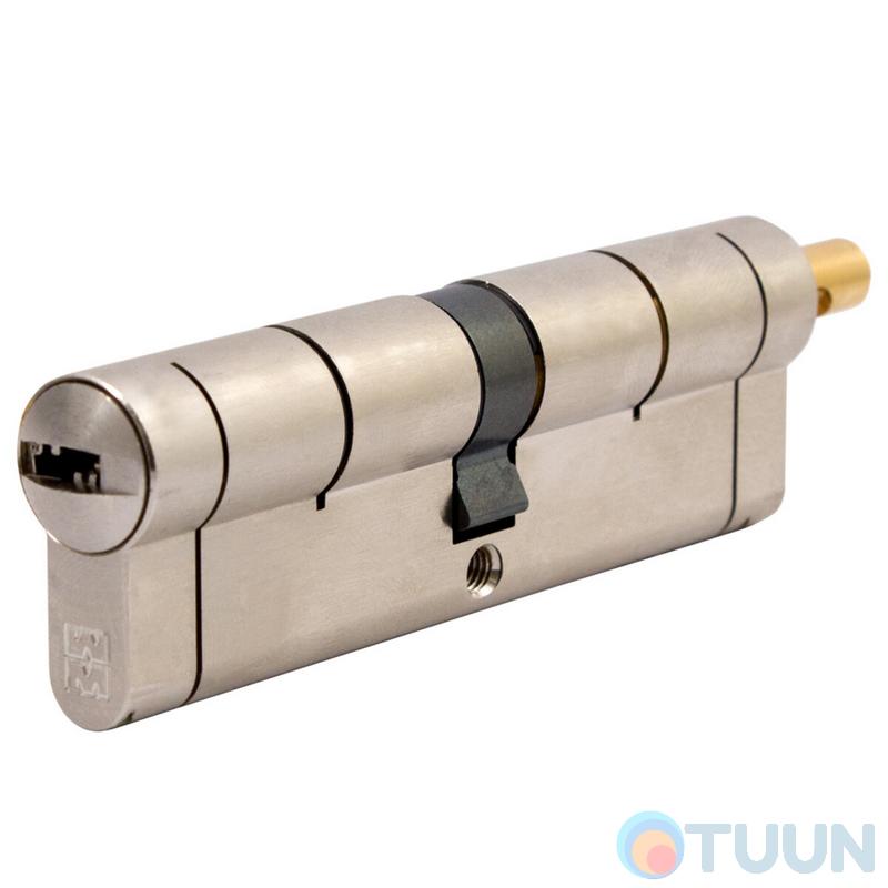 Цилиндр дверной Mottura C55F515101 51/51 мм, лазерный ключ, под поворотник, 5 ключей, никель матовый