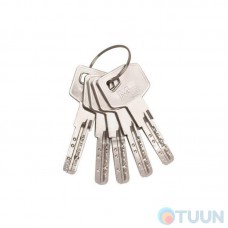 Cylinder Mgserrature 41/51 = 92mm key/key brass 5 keys