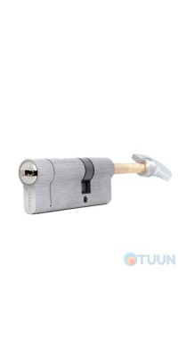 Buonellе cylinder B10CQ5030SCX6 50/30 mm key / rod, 5 keys + 1 assembly key, matte chrome