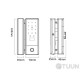 Smart kit for glass doors Comit C83A with card reader, fingerprint and code panel black