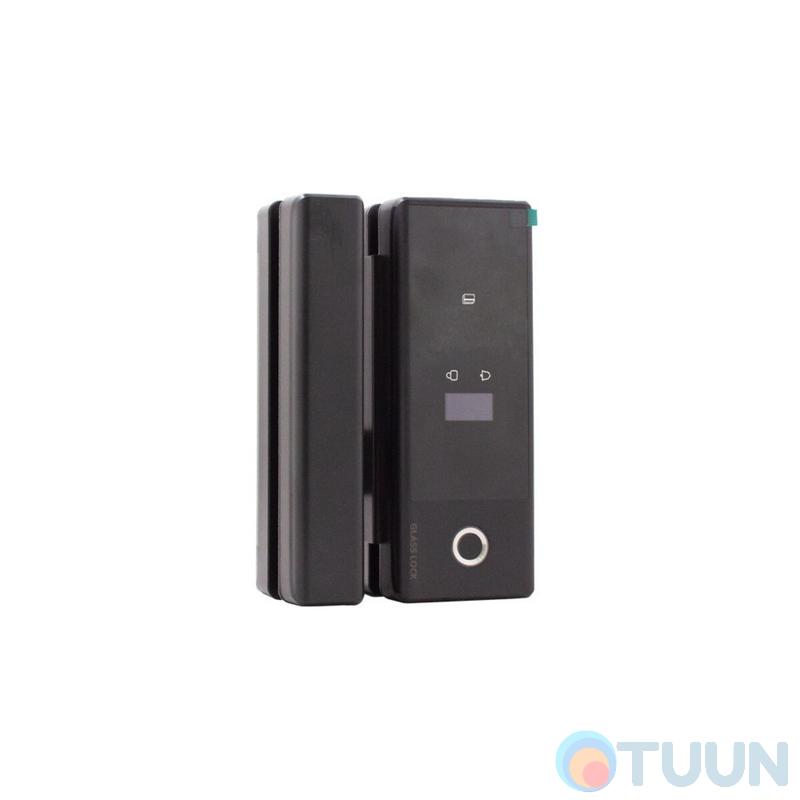 Smart kit for glass doors Comit C83A with card reader, fingerprint and code panel black
