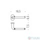 Colombo B2208 Bart chrome paper holder