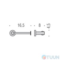 Colombo W4908 Plus Paper holder chrome