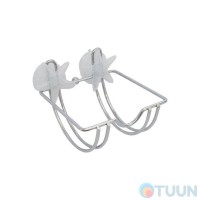 White Starfish Paper Holder, Double Mount