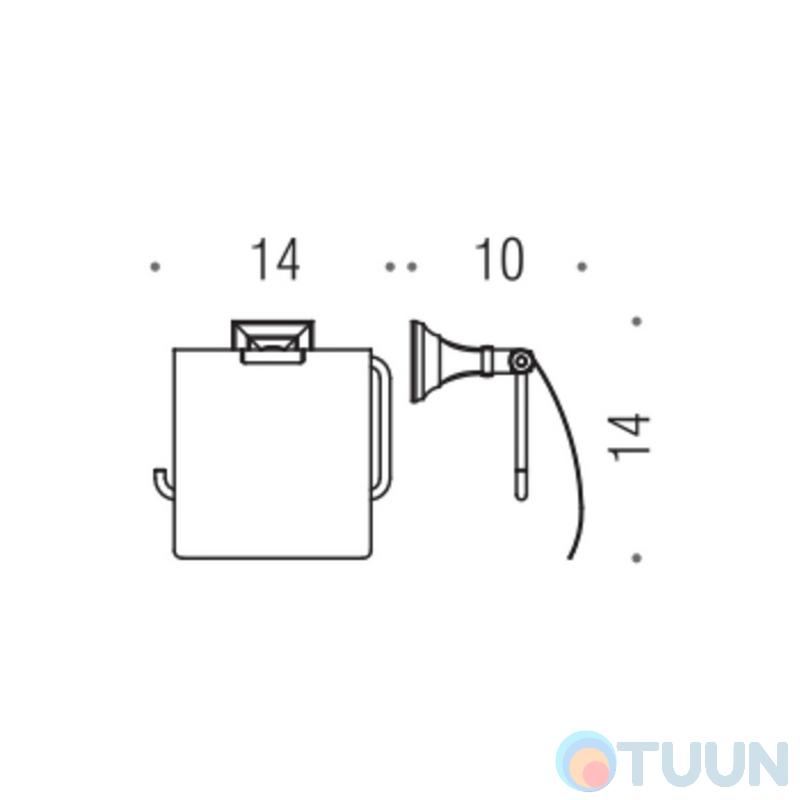 Colombo B3291 PortofinoPaper holder chrome