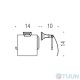 Colombo B3291 PortofinoPaper holder chrome