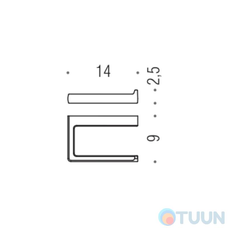 Colombo B6208 LuluPaper holder chrome