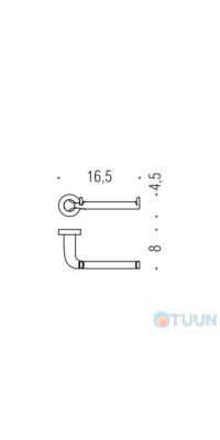 Colombo B2708 Basic Paper Holder Chrome